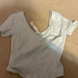 lululemon align top, athlesiure, size 2, light blue